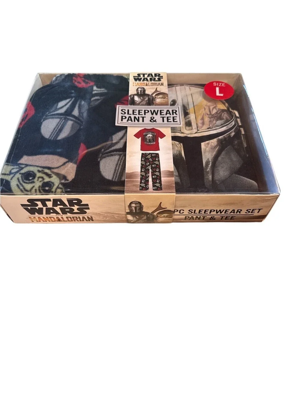 Briefly Stated Star Wars Sleepwear Set Mens L Grogu 2PC Pajama Set Boxed